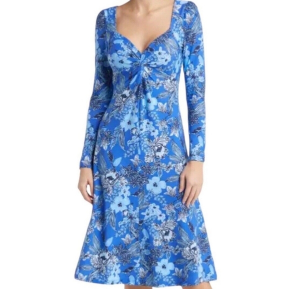 Lilly Pulitzer Dresses & Skirts - NWT Lilly Pulitzer Blue Long Sleeve Midi Dress